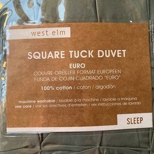 2 West elm euro shams